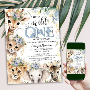 Safari Oerwoud Boy Baby shower Kaart