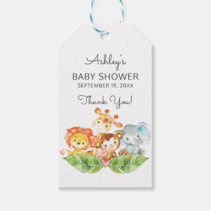 Safari Oerwoud Boys Baby shower Favor Gift Label Cadeaulabel