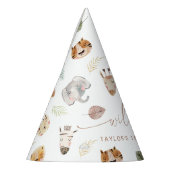 SAFARI Oerwoud Dieren 1e Verjaardag Feesthoedjes (Links)