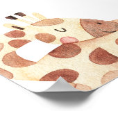 SAFARI Oerwoud Dieren Baby shower Welkom Poster (Hoek)
