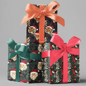 Safari Oerwoud Dieren Kerstleeuw Tijger Zebra Inpakpapier Vel