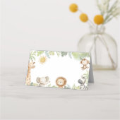 Safari Oerwoud Dieren Verjaardag Voedsel Tent (Voorkant)