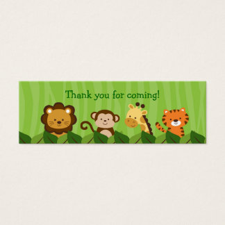 Safari Oerwoud Dierlijke Goodie Bag Labels Cadeau  Mini Visitekaartjes