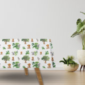 Safari Oerwoud Elephant Tiger Tropical Greenery Tafelkleed
