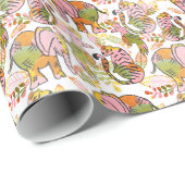 Safari Oerwoud Leuke Dieren Tween Tiener Boho Verj Cadeaupapier (Rol Hoek)