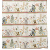 Safari Oerwoud Safari Lion Zebra Elephant Baby Boy Douchegordijn (Voorkant)