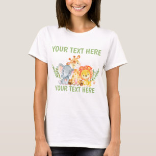 Safari Oerwoud Zoo Animal Womens T-Shirt