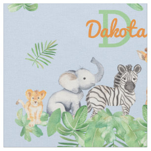 Safari OERWOUDEN Greenery Monogram Baby F Stof