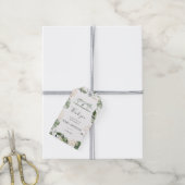 Safari Palm laat paren Baby shower gunst Cadeaulabel (Met Touw)