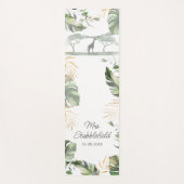 Safari Palm Leaves Pas getrouwd Botanical Script M Yogamat (Voorkant)