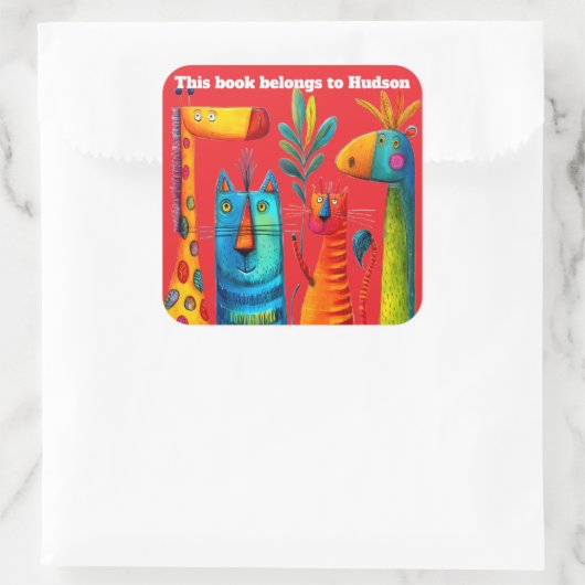 Safari Pals Abstract Sticker (Sac)