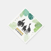 Safari Paper Napkins Zoo Wilde Oerwoud Dieren Zwar Servet (Hoek)