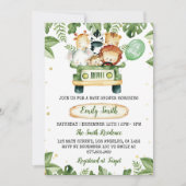 Safari Party Animaux Baby shower Invitation (Devant)