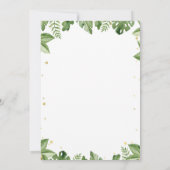 Safari Party Animaux Baby shower Invitation (Dos)