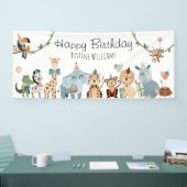 Safari Party Dieren Verjaardagsfeest Spandoek (Beurs)