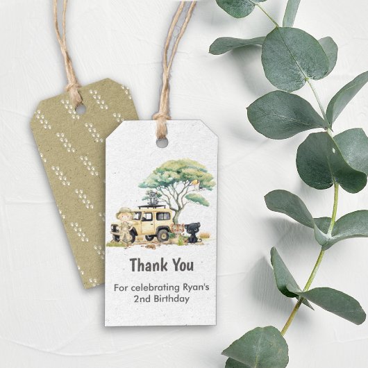 Safari Party Gift Label Cadeaulabel