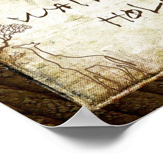 Safari Party Watering Hole Poster (Hoek)