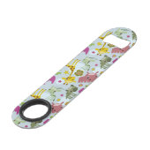 safari-patroon speed flessenopener (Voorkant Gekanteld)