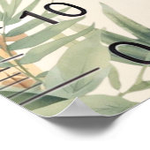 Safari Personalized Name Monogram O Growth Chart Poster (Hoek)