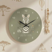 Safari Portrait Zebra ID1264 Grote Klok