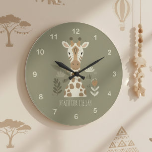 Safari Portret Giraffe ID1264 Grote Klok