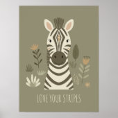 Safari Portretten Zebra ID1264 Poster (Voorkant)