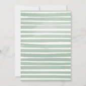 Safari Première Invitation d'anniversaire Soft Gre (Dos)