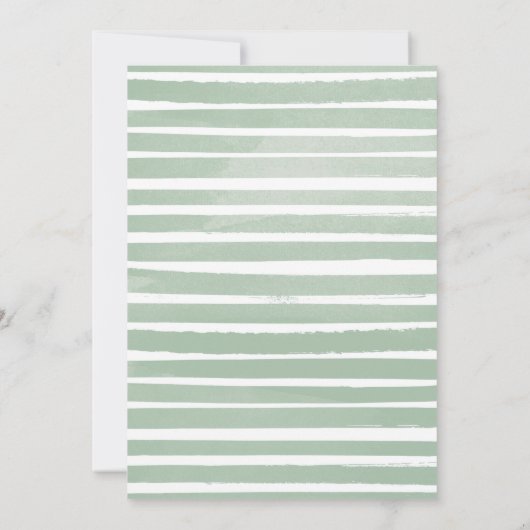 Safari Première Invitation d'anniversaire Soft Gre (Dos)