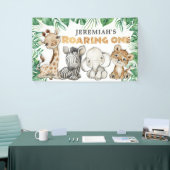 Safari Roaring One 1st Birthday Banner (Beurs)