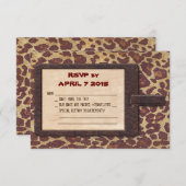 Safari RSVP kaart (Voorkant / Achterkant)