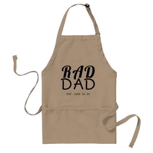 Safari Sand Canvas RAD DAD vaders Day Original Standaard Schort (Voorkant)