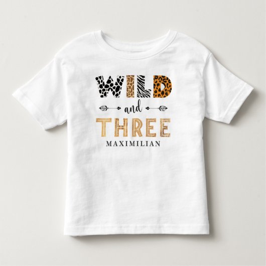 Safari Sauvage et Trois Ans T-shirt bébé (Devant)