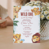 Safari Schattige Lions Baby shower Kaart