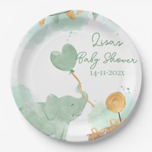 Safari Schattigee Baby Dieren Thema Baby shower Pa Papieren Bordje