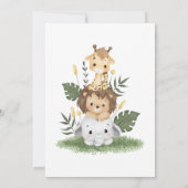 Safari Spanish Baby Shower Boy invitation (Dos)