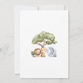 Safari Spanish Baby Shower Girl invitation (Dos)