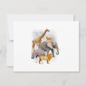 Safari Squad African Safari Animals Funny Zoo Anim RSVP Kaartje (Voorkant)