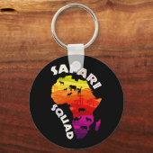 Safari Squad African Safari Animals Sleutelhanger (Voorkant)