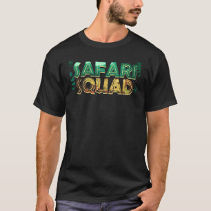 Safari Squad Oerwoud Zoo African Animal Family Mat T-shirt