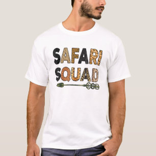 Safari Squad Wild Animal Tourist Travel Kind and Y T-shirt