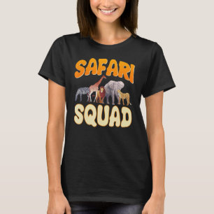 Safari Squad Zooker Zooeping Wildlife Animal Ke T-shirt