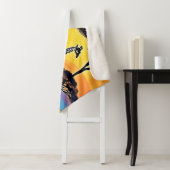 Safari Sunset: Giraffe's Embrace Sherpa Deken (In situ)