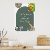 Safari Theenmaal Welkom Poster (Keuken)