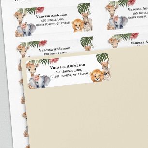 Safari Thema Baby Meisje Douche Wild One Return La Etiket