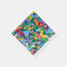 Safari Thema Verjaardag Regenboog Kleurrijke Parti