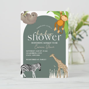 Safari Thème Baby shower Invitation