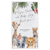 Safari Thème bébé fille Douche pour goodie sac (Dos)