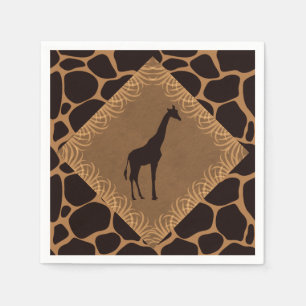 Safari Theme Giraffe Servet