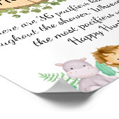 Safari Theme Pacifier Hunt Poster (Hoek)