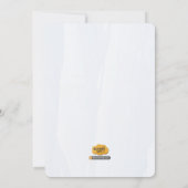 Safari Tigre premier anniversaire Invitation pour (Dos)